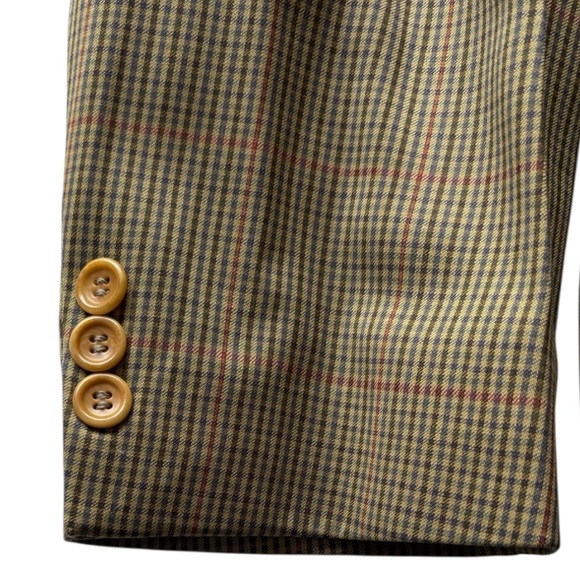 Hugo Boss vintage Corleone check plaid Vitale Barberis Caronico wool blazer | 42 - Picture 10 of 15
